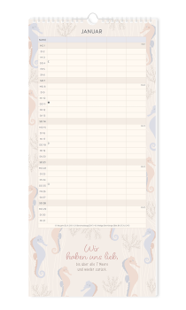 Familienplaner 2024 "Meer Zeit für uns"